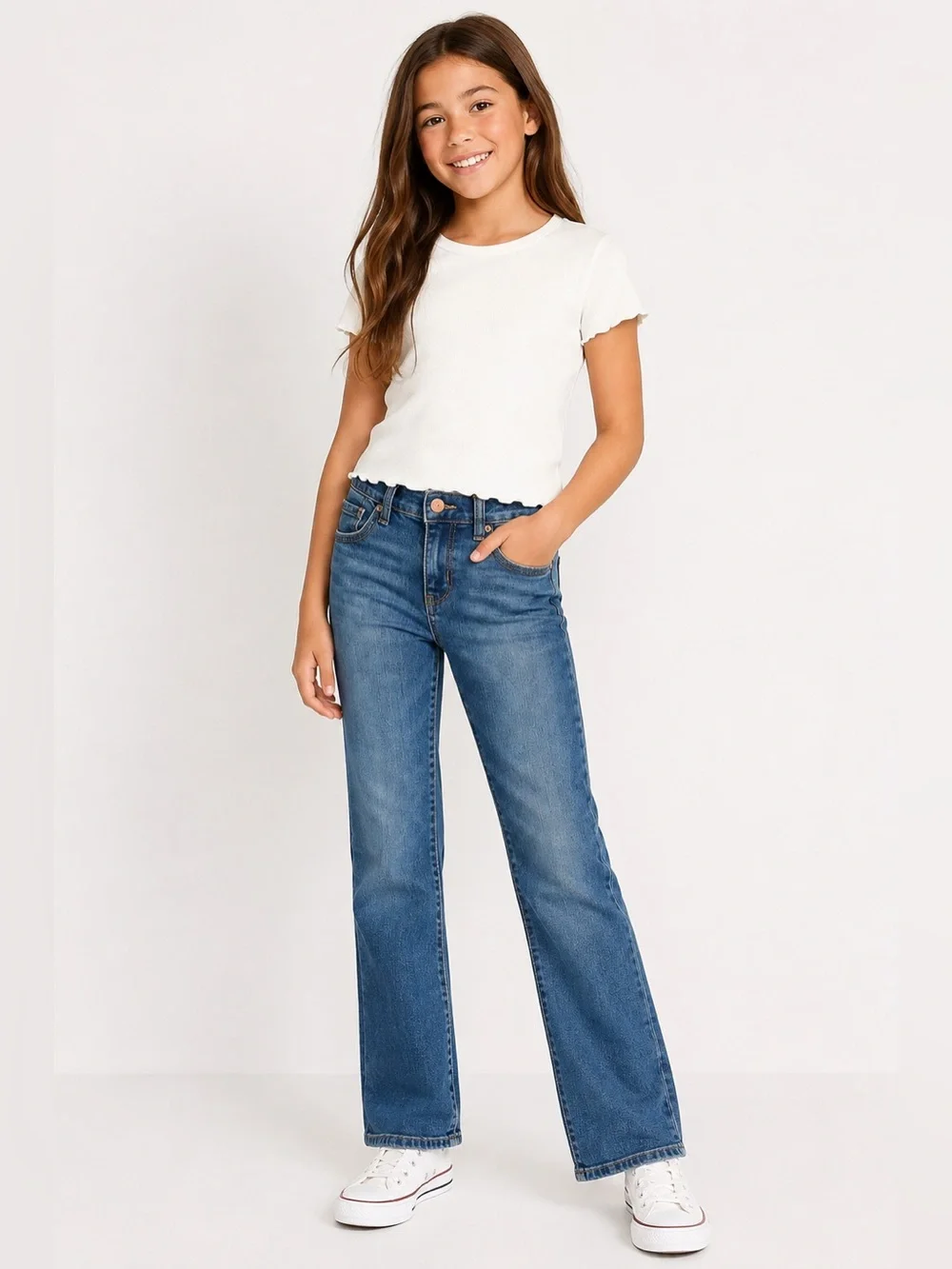 Classic Blue Straight-Leg Women’s Jeans